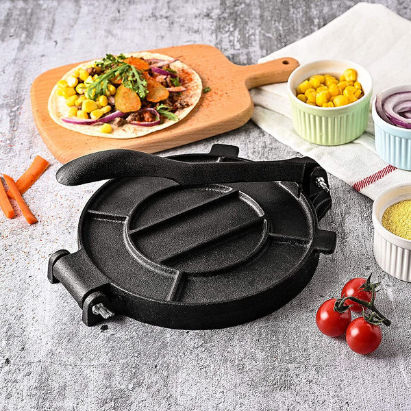 18cm Cast Iron Heavy Duty Tortilla Press