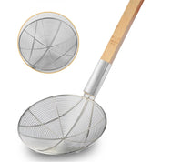 26cm Wooden Handle Big Mesh Soup Skimmer