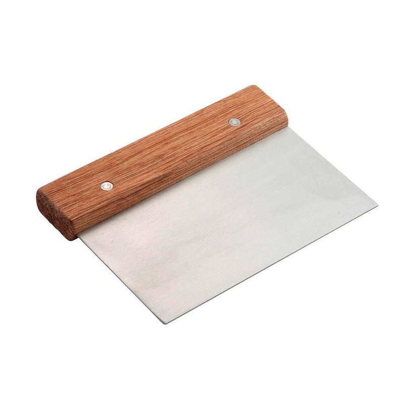 Stainless Steel Pastry Dough Scraper Wooden Handle