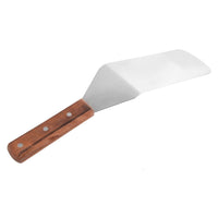 14.8" Wooden Handle Stainless Steel Scraper Chocolate Steak Spatula