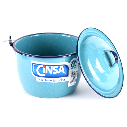 1.5 QT Cinsa Enamel Convex Pot